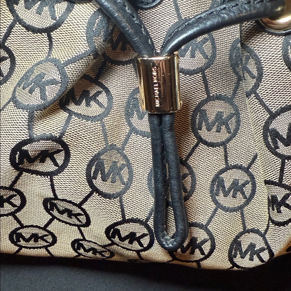 VINTAGE Y2K Michael Kors Ludlow Large Jacquard Signature Bag - Picture 10 of 14